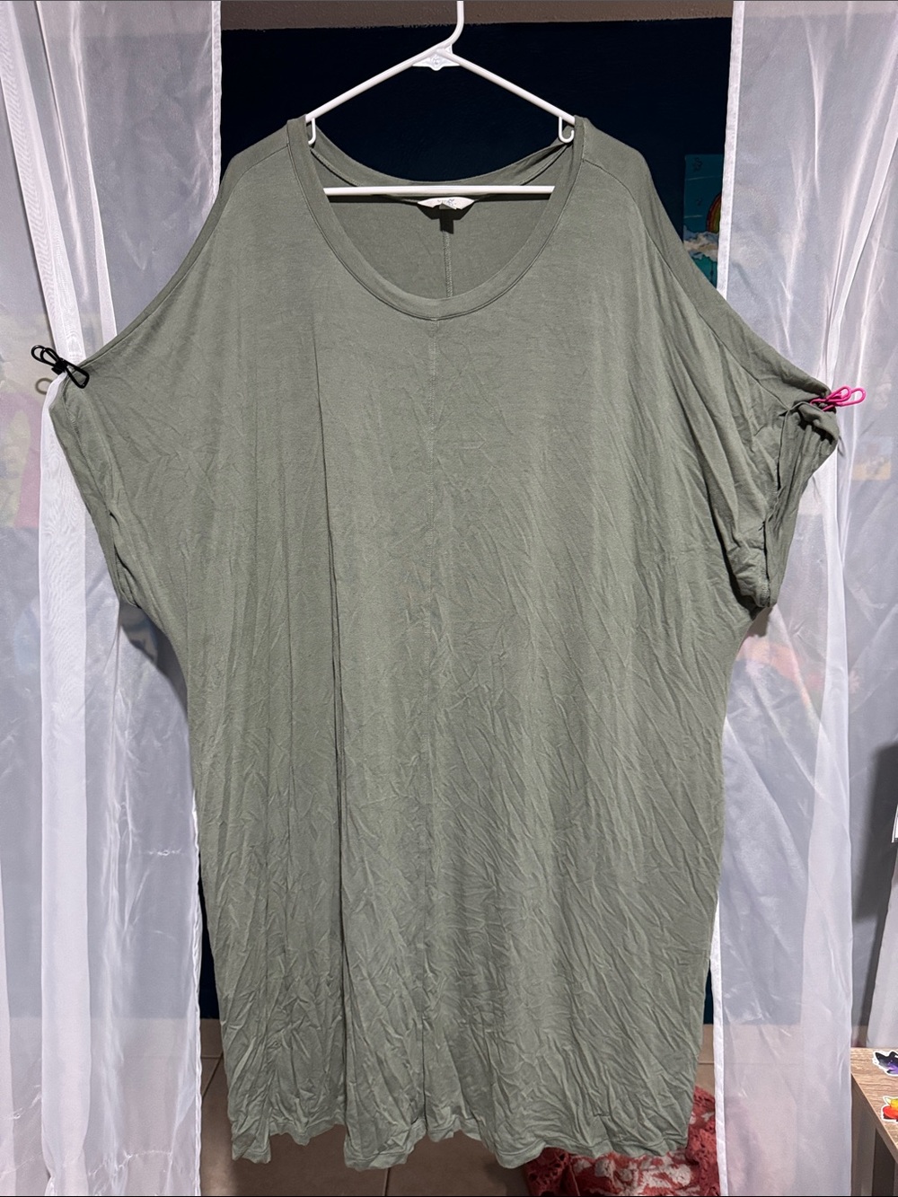 Oversized Olive Green Women’s Tunic Dress